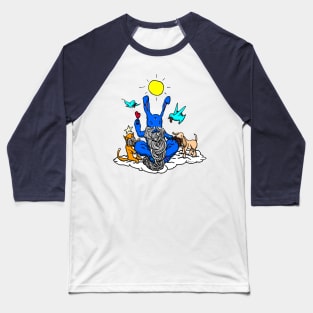 The Venerable and Wise Bearded Bunny Baseball T-Shirt